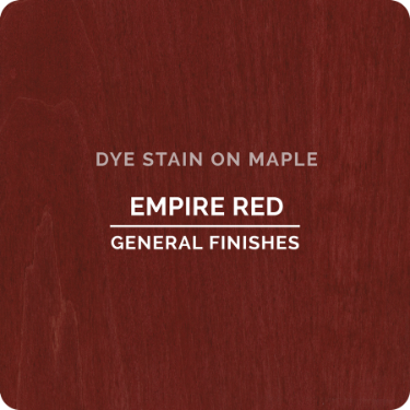 General Finishes Waterbased Dye Stain Empire Red